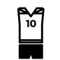 スポーツウェア トレーニングウェア,ユニフォーム,上下セット,10,番号,数字,バレーボール,タンクトップ,ショートパンツ,洋服のシルエット素材