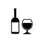 ワイン ワイン 飲み物,飲物,グラス,コップ,酒,お酒,アルコール,ワイン,ワイングラス,ワインボトルのシルエット素材