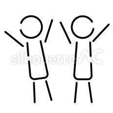 喜び ピクトグラム,ピクトサイン,アイコンのシルエット素材