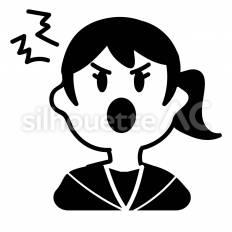 反抗期　女の子 反抗期,制服,長袖のシルエット素材