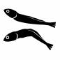 小魚 小魚 小魚,田作り,正月,魚,おせち料理,食べ物,正月料理,縁起物,行事,新年のシルエット素材
