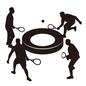 360ボール 360ボール 360ボール,ラケット,ボール,マイナースポーツ,スポーツ,競技,選手,プレー,試合,人物のシルエット素材
