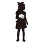 仮装をする子供 仮装をする子供 仮装,コスプレ,ハロウィン,人,人物,女の子,子供,持つ,ランタン,仮装のシルエット素材