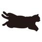 ネコ ネコ ネコ,ねこ,猫,伸びる,うつ伏せ,足を開く,手を揃える,横になる,寝る,眠るのシルエット素材