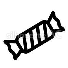 キャラメル 食べ物,お菓子,おやつのシルエット素材