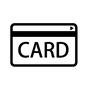 カード カード クレジットカード,クレカ,カード,英語,磁気カード,1枚,矢印,ポイントカード,キャッシュレス,銀行カードのシルエット素材