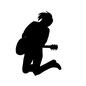 ギターリスト ギタリスト,ベース,ベーシスト,演奏,ミュージシャン,ギター,弾く,バンド,人物,全身のシルエット素材