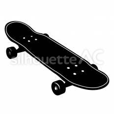 スケボー スケートボード,乗る,移動のシルエット素材