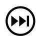 矢印 矢印,アイコン,右,早送り,曲飛ばし,次,ネクスト,白黒アイコン,モノクロアイコン,プレーヤーのシルエット素材