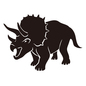 恐竜（トリケラトプス） 恐竜,トリケラトプス,植物食恐竜,鳥盤類,3本,角,絶滅種,三角龍,最大級,大型のシルエット素材