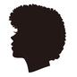 カットモデル カットモデル,アフロ,横顔,ヘアカット,ヘアスタイル,髪型,理容室,理髪店,床屋,美容のシルエット素材
