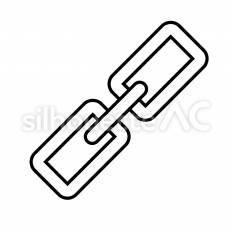 サプライチェーン　白抜き 鎖,連結,流通のシルエット素材