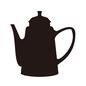 コーヒーポット コーヒーポット,ポット,容器,入れ物,注ぎ口,横向き,蓋付き,ドリップポット,キッチン用品,持ち手のシルエット素材
