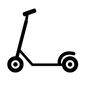 キックボード キックボード,タイヤ,1人乗り,横向き,ハンドル,乗り物,乗物,乗り物ライン,のりもの,1台のシルエット素材