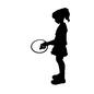 バドミントン バドミントン 人,人物,人間,子ども,子,子供,全身,少女,女の子,テニスのシルエット素材