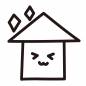 嬉しい家 自宅,家,嬉しい,笑顔,キラキラ,新築,物件,住宅,不動産,建物のシルエット素材