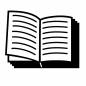 開いた本 開いた本 本,読書,教科書,ノート,横書き,テキスト,開く,ページ,図書館,勉強のシルエット素材