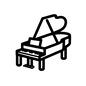 グランドピアノ 楽器,音楽,ミュージック,演奏,鍵盤,演奏会,音楽会,ピアノ発表会,グランドピアノ,ピアノのシルエット素材