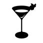 カクテル カクテル カクテル,カクテルグラス,マティーニ,グラス,お酒,アルコール,アルコール飲料,ジュース,飲み物,ソフトドリンクのシルエット素材