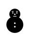 雪だるま 雪だるま 年賀状,正月,冬,ゆきだるま,雪ダルマ,遊び,スノーマン,雪だるま,雪遊びのシルエット素材