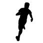 走る人 走る人 スポーツ,運動,人物,人,男性,走る,短距離走,短距離,ランナー,陸上競技のシルエット素材