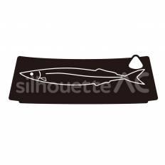 さんま さんま,魚,皿のシルエット素材