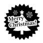 クリスマスラベル クリスマスラベル メリークリスマス,クリスマスツリー,ツリー,雪の結晶,もみの木,英語,クリスマス,クリスマスイヴ,12月,冬のシルエット素材