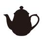 コーヒーポット コーヒーポット,ティーポット,茶器,ポット,横向き,洋食器,注ぎ口,蓋付き,陶器,入れ物のシルエット素材
