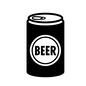 ビール ビール ビール,BEER,缶ビール,お酒,アルコール,プルトップ,缶,飲み物,酒,1缶のシルエット素材