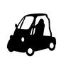 カート カート ゴルフカート,カート,電動カート,コンパクトカー,車,乗用車,作業用,カー,自動車,乗り物のシルエット素材