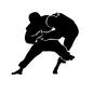 柔道 柔道 投げ技,柔道,武道,柔術,競技,スポーツ,動き,技,人物,2人のシルエット素材