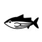 カツオ カツオ カツオ,かつお,鰹,魚,生物,生き物,海の生き物のシルエット素材