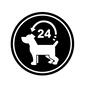 ハンディキャップ ハンディキャップ 犬,いぬ,イヌ,動物,一日中,24時間,介護,介助犬,盲導犬,ハンデのシルエット素材