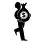 大儲け 大儲け 大儲け,儲ける,ドル,お金,男性,投資家,投資,資産,金融,人物のシルエット素材