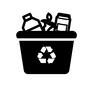リサイクルボックス リサイクルボックス リサイクルボックス,リサイクル,ゴミ,ごみ,ゴミ箱,ごみ箱,入れ物,コンテナ,捨てる,缶のシルエット素材