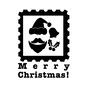 クリスマスラベル クリスマスラベル メリークリスマス,切手,サンタ,サンタクロース,クリスマスベル,柊,セイヨウヒイラギ,クリスマス,クリスマスイヴ,12月のシルエット素材