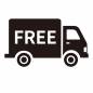 配送　送料無料 送料無料,トラック,free,運ぶ,移動,輸送車,アイコン,シンプル,クール,スタイリッシュのシルエット素材