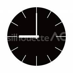 時計 時計,文字盤,針のシルエット素材