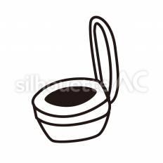 洋式トイレ 洋式,トイレ,便器のシルエット素材