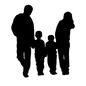 家族 家族 一家,手を繋ぐ,男性,父親,母親,女性,子供,大人,ファミリー,家族のシルエット素材