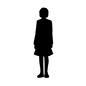 女子学生 女子学生 中学生,高校生,スカート,ミニスカート,人物,人,女子学生,女児,女の子,女のシルエット素材