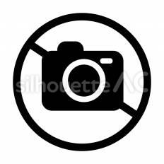 写真撮影禁止 写真,撮影,カメラのシルエット素材
