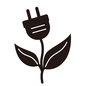 植物発電 植物発電 植物発電,発電,植物,葉,コンセント,電気,エコ,エネルギー,sdgs,新エネルギーのシルエット素材