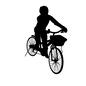 自転車 自転車 子ども,子供,男の子,人間,人物,運転,乗る,自転車,サイクリング,スポーツのシルエット素材
