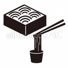 ざるそば そば,ざる,麺のシルエット素材