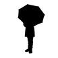 雨の日　女性 人物,女性,カサ,傘,梅雨,雨,雨天,雨降り,降水,雨の日のシルエット素材