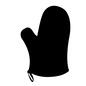 ミトン ミトン,鍋つかみ,鍋掴み,片手,キッチン用品,キッチン雑貨,キッチングッズ,台所用品,調理器具のシルエット素材