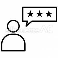 口コミのアイコン リッチメニュー,アイコン,lineのシルエット素材