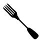 フォーク フォーク フォーク,刺す,食器,1本,キッチン,アイテム,食事,カトラリー,道具,用品のシルエット素材