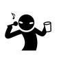 カラオケ カラオケ カラオケ,人,人物,飲酒,ノリノリ,ピクトグラム,マイク,音符,歌う,コップのシルエット素材